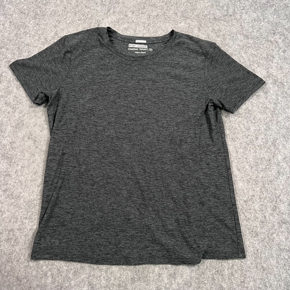 Outdoor‎ Voices Heather Charcoal Gray Short Sleeve T-Shirt Men's Size XS